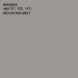 #9D9893 - Mountain Mist Color Image